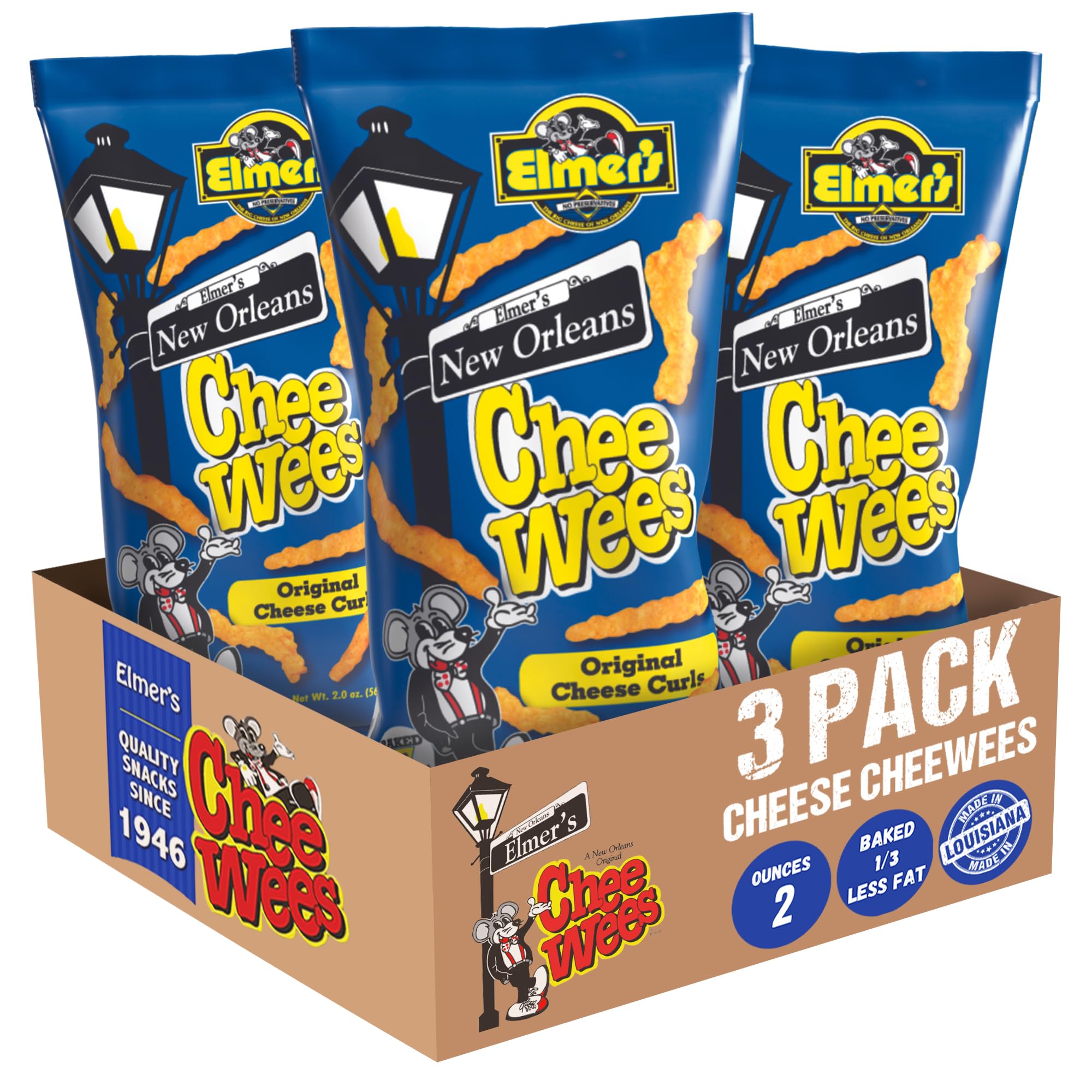 Amazon.com: Elmer's New Orleans Chee-wee's, Authentic NOLA